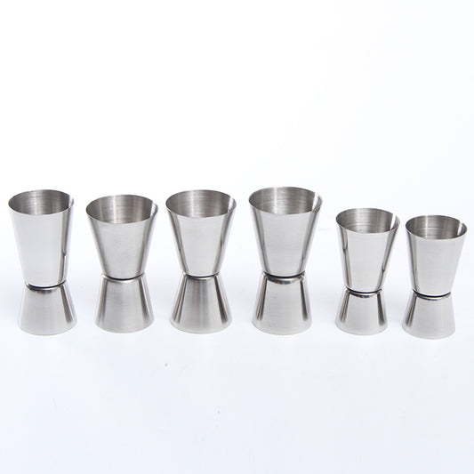 Double end measuring cup, ounce cup，mixers measuring cups,stainless steel wine measuring vessel,measuring cups for milk tea utensil bar.